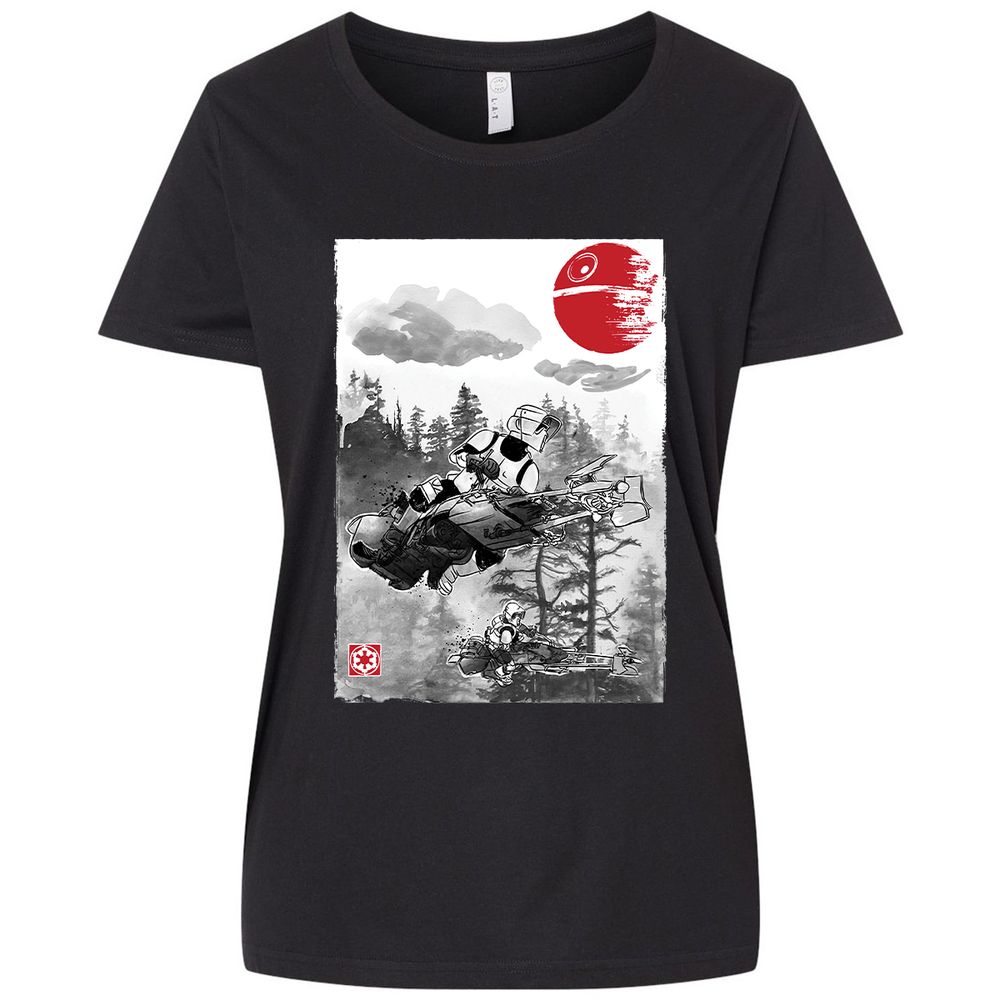 Ladies Curvy Jersey - WSJNQ7NN - Blended Black - 1