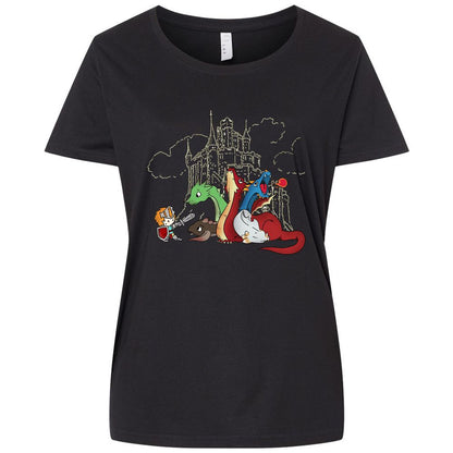 Ladies Curvy Jersey - D6PQ57FV - Blended Black - 1