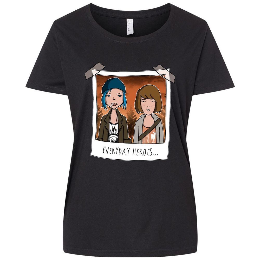 Ladies Curvy Jersey - J4WU9MKU - Blended Black - 1