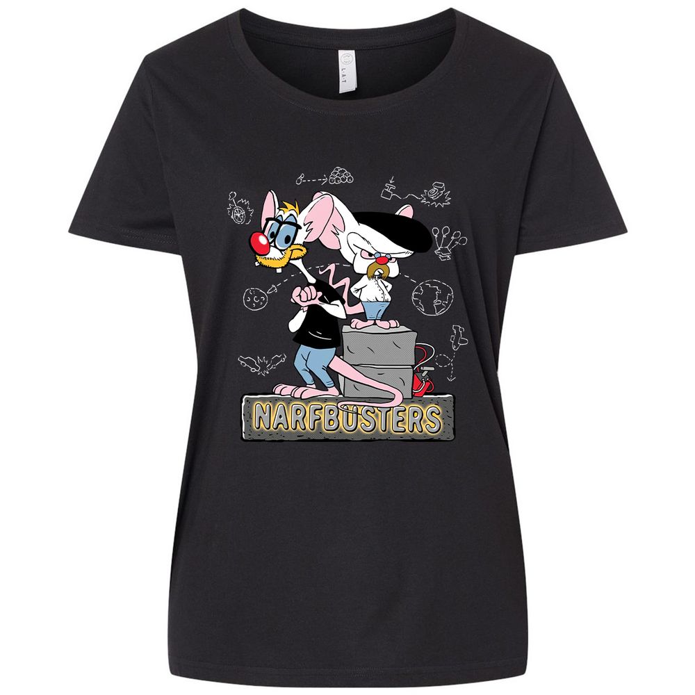 Ladies Curvy Jersey - LNF3H8B4 - Blended Black - 1