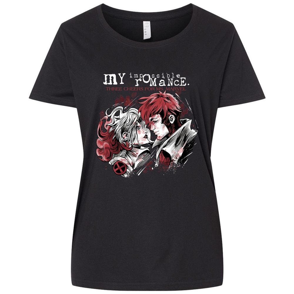 Ladies Curvy Jersey - EVLXEFR2 - Blended Black - 1