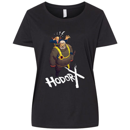 Ladies Curvy Jersey - 5B3J85FS - Blended Black - 1