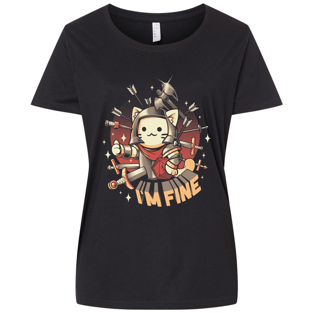 Ladies Curvy Jersey - ZMK5VT66 - Blended Black - 1