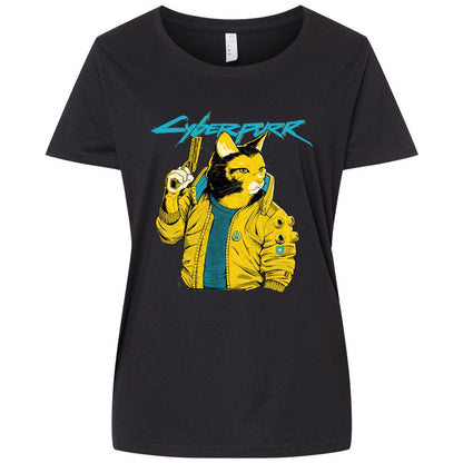 Ladies Curvy Jersey - WFJB6LYF - Blended Black - 1