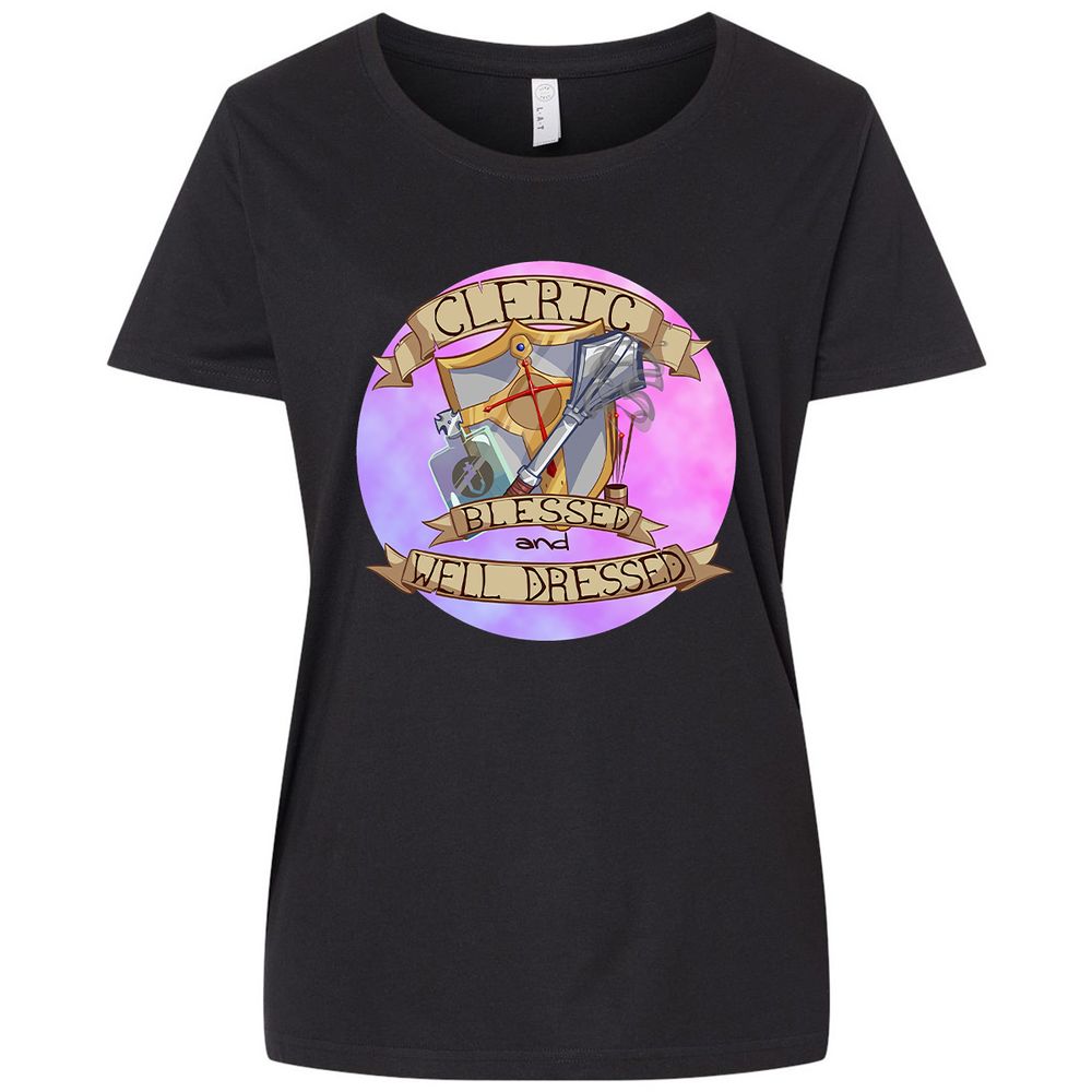 Ladies Curvy Jersey - LMTM3CBY - Blended Black - 1