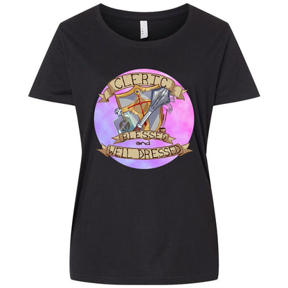 Ladies Curvy Jersey - LMTM3CBY - Blended Black - 1