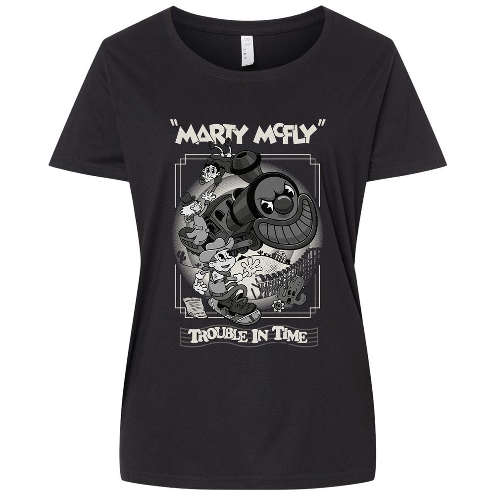 Ladies Curvy Jersey - R14TQYJN - Blended Black - 1