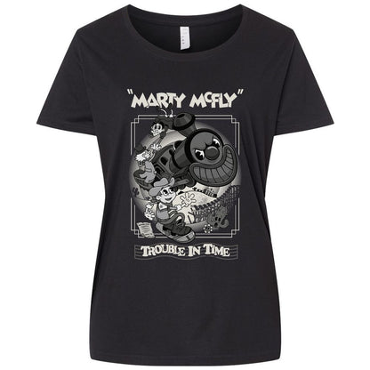 Ladies Curvy Jersey - R14TQYJN - Blended Black - 1