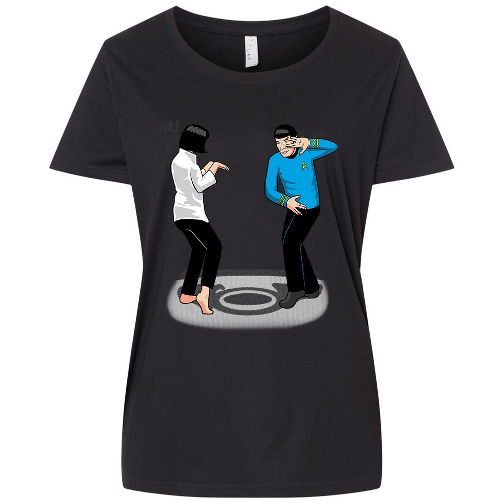 Ladies Curvy Jersey - QJUCVM3B - Blended Black - 1