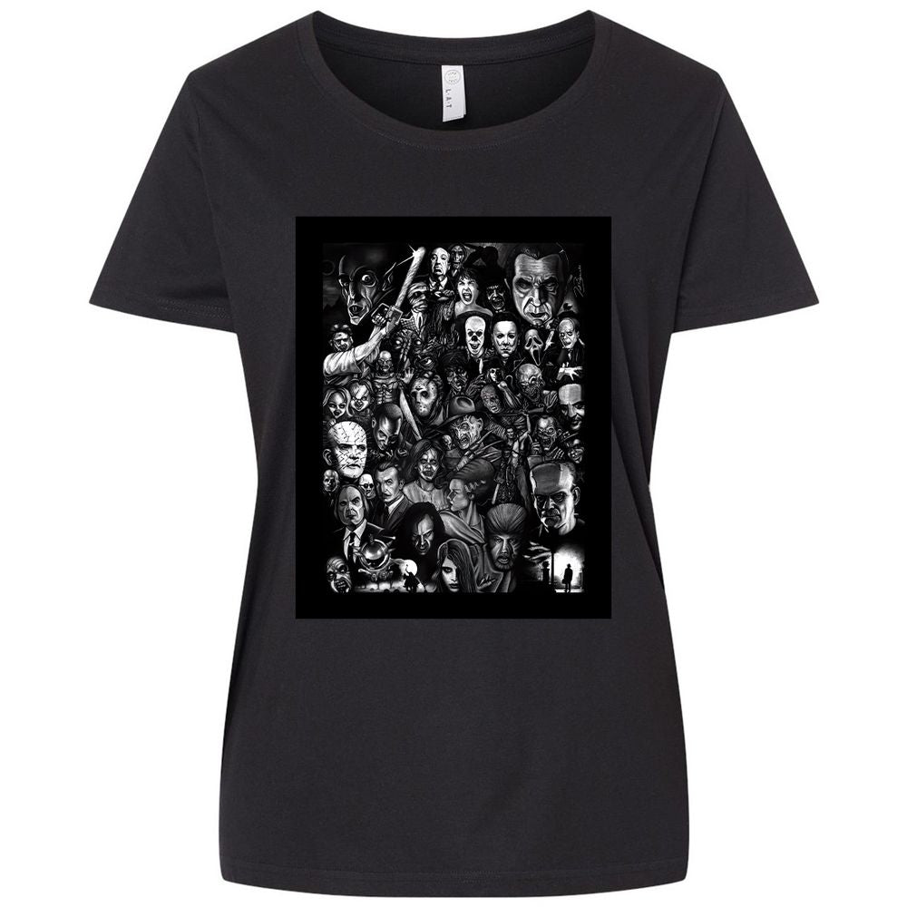 Ladies Curvy Jersey - J5DN6WE2 - Blended Black - 1