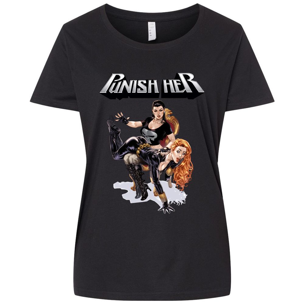 Ladies Curvy Jersey - 1K88BXVU - Blended Black - 1