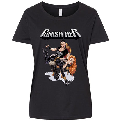 Ladies Curvy Jersey - 1K88BXVU - Blended Black - 1