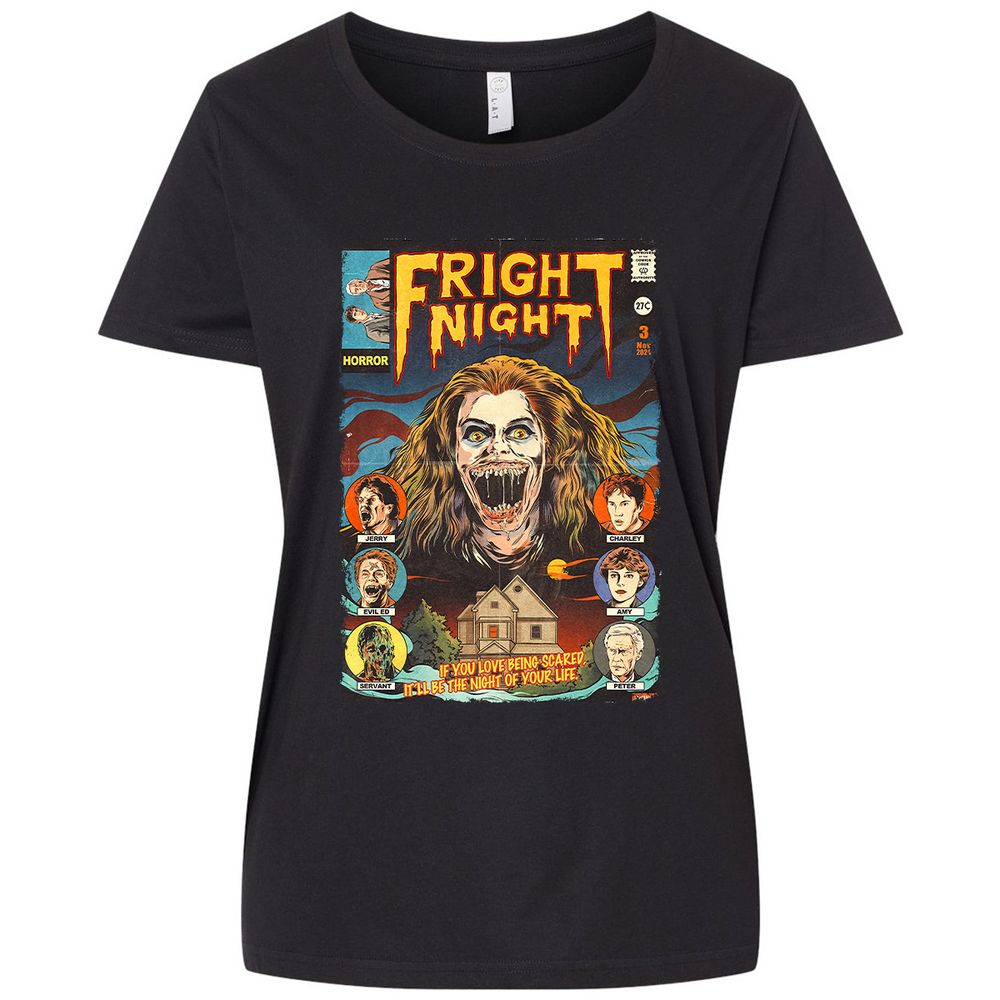 Ladies Curvy Jersey - HYSWKZ6J - Blended Black - 1