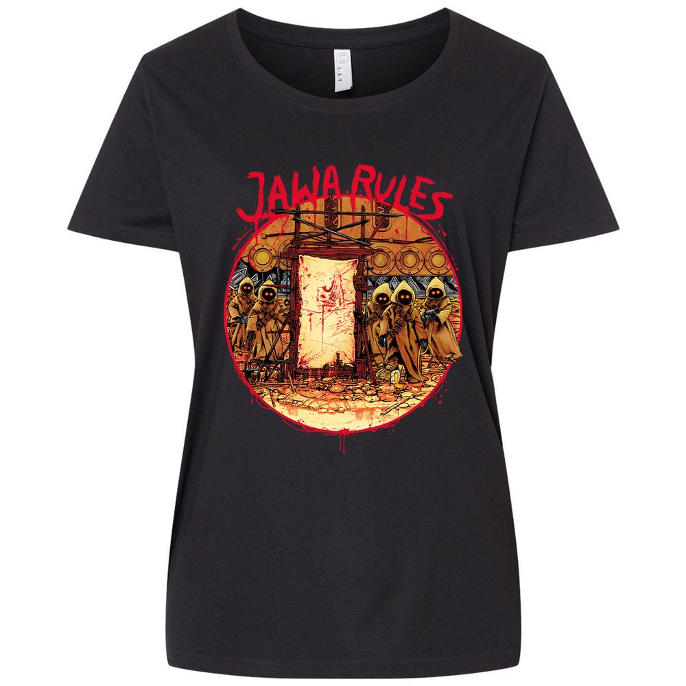 Ladies Curvy Jersey - 8Q1Q8QFH - Blended Black - 1