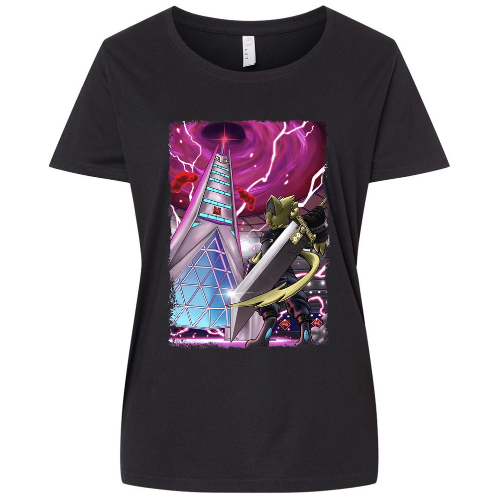 Ladies Curvy Jersey - 57SAEPQS - Blended Black - 1