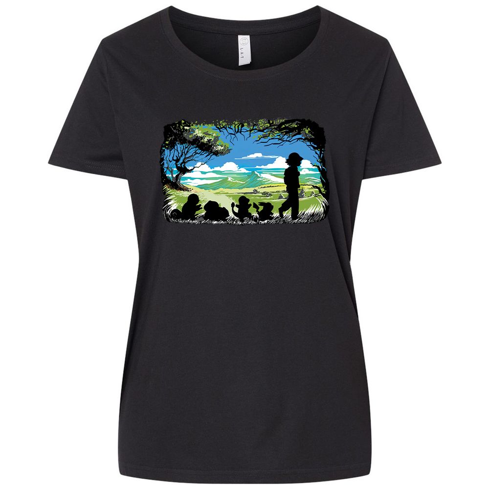 Ladies Curvy Jersey - 1A14S8LB - Blended Black - 1