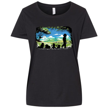 Ladies Curvy Jersey - 1A14S8LB - Blended Black - 1