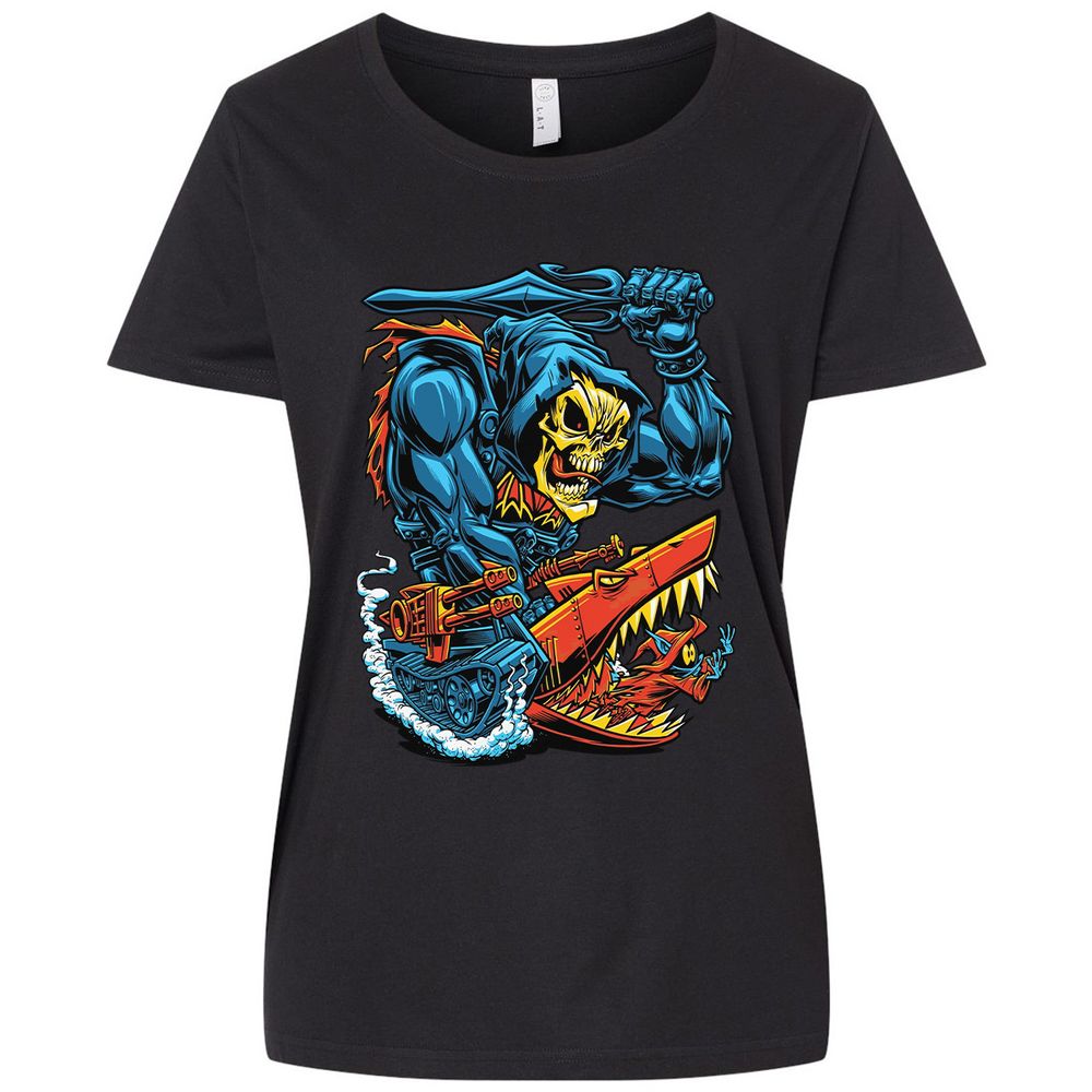 Ladies Curvy Jersey - JSG87ZG3 - Blended Black - 1