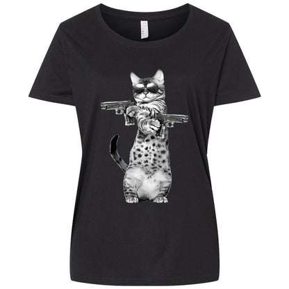 Ladies Curvy Jersey - G443LFK7 - Blended Black - 1