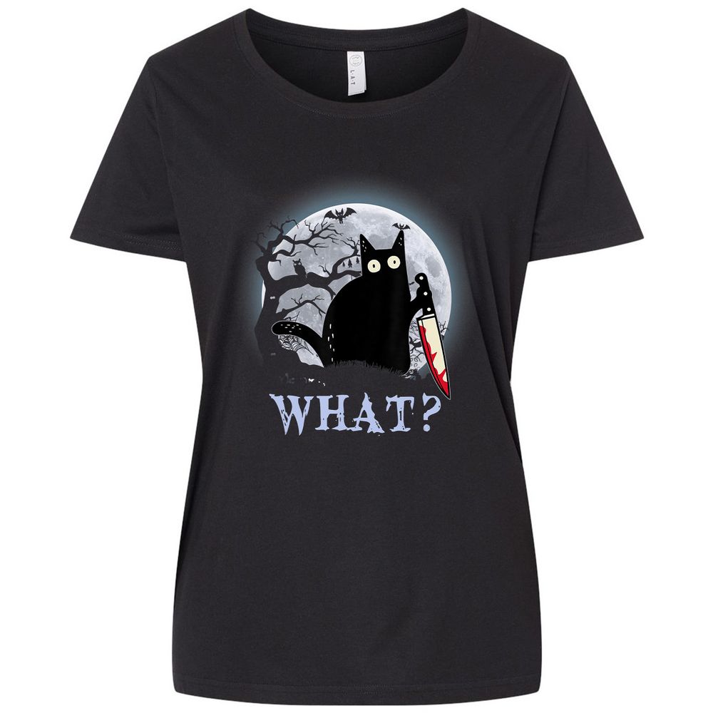 Ladies Curvy Jersey - DXJGUV4P - Blended Black - 1