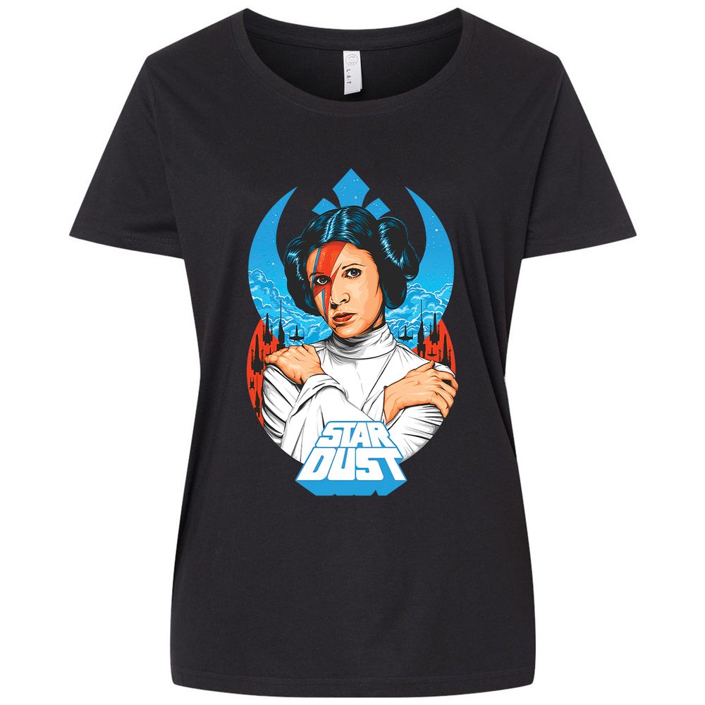 Ladies Curvy Jersey - 67YQMU5F - Blended Black - 1