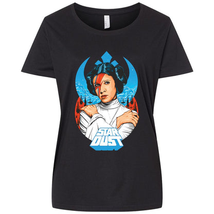 Ladies Curvy Jersey - 67YQMU5F - Blended Black - 1