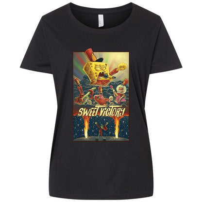 Ladies Curvy Jersey - 1DSCB9PB - Blended Black - 1