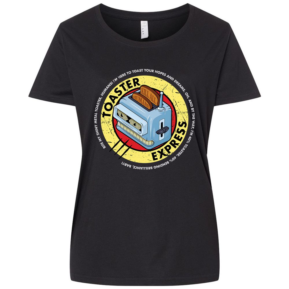 Ladies Curvy Jersey - QHAVVH7J - Blended Black - 1