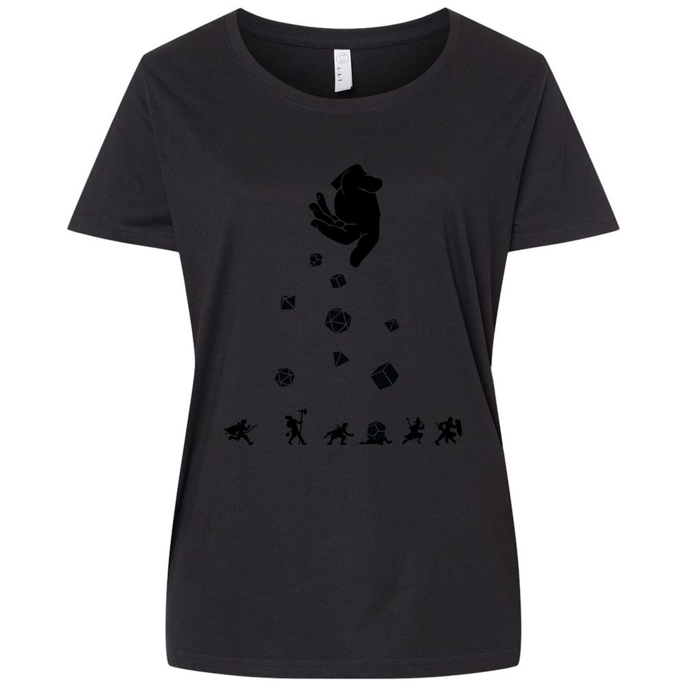 Ladies Curvy Jersey - 1BL9CR4X - Blended Black - 1