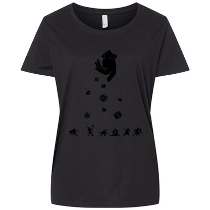 Ladies Curvy Jersey - 1BL9CR4X - Blended Black - 1