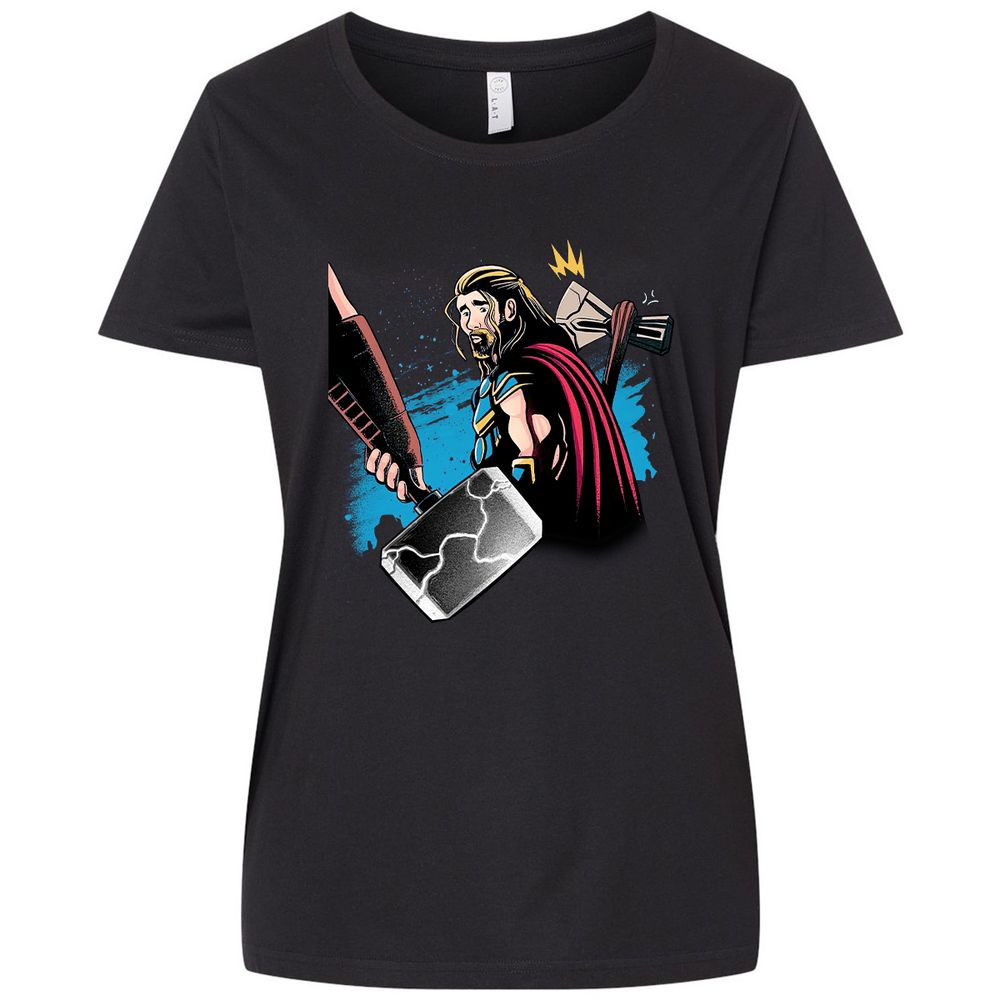 Ladies Curvy Jersey - CNHQ9FK3 - Blended Black - 1