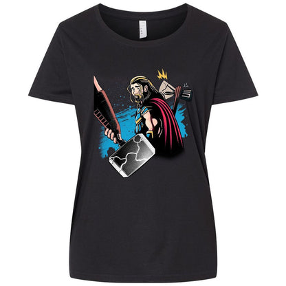 Ladies Curvy Jersey - CNHQ9FK3 - Blended Black - 1