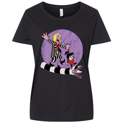 Ladies Curvy Jersey - 4EJG9HPJ - Blended Black - 1