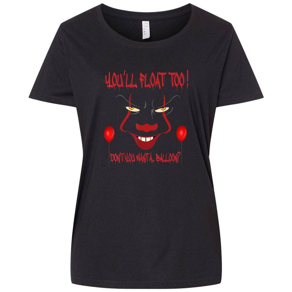 Ladies Curvy Jersey - FYM43C8T - Blended Black - 1