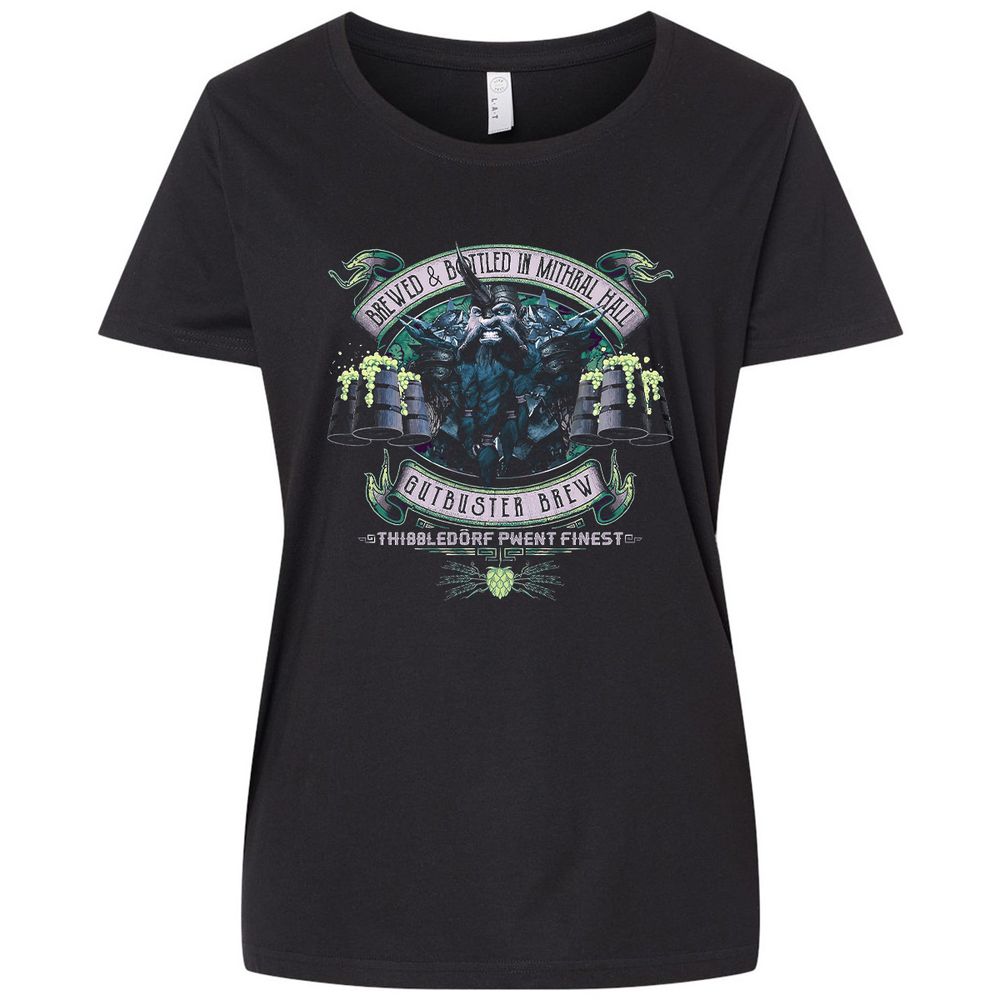 Ladies Curvy Jersey - 9DDEZPYS - Blended Black - 1