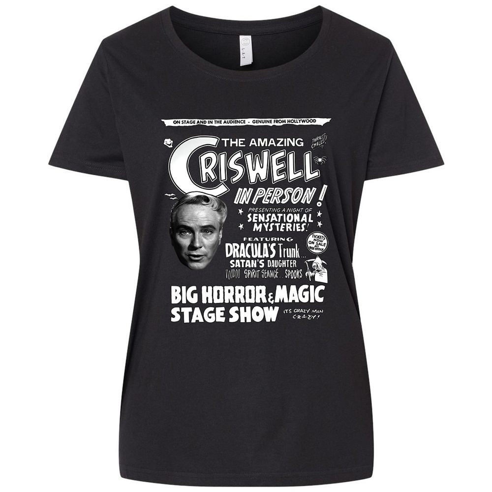 Ladies Curvy Jersey - 8GWVEZHP - Blended Black - 1