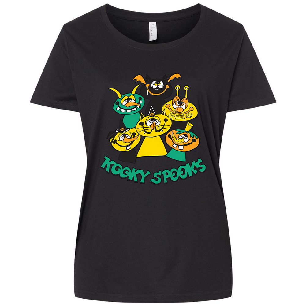 Ladies Curvy Jersey - T49CLR98 - Blended Black - 1