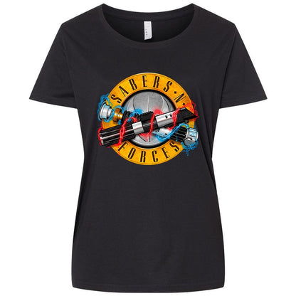 Ladies Curvy Jersey - DFFRPM5Z - Blended Black - 1