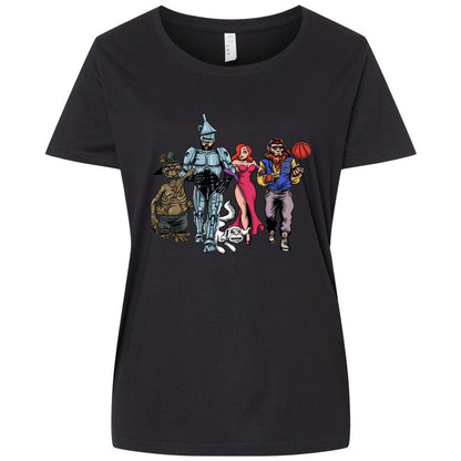 Ladies Curvy Jersey - 77EMRUMX - Blended Black - 1