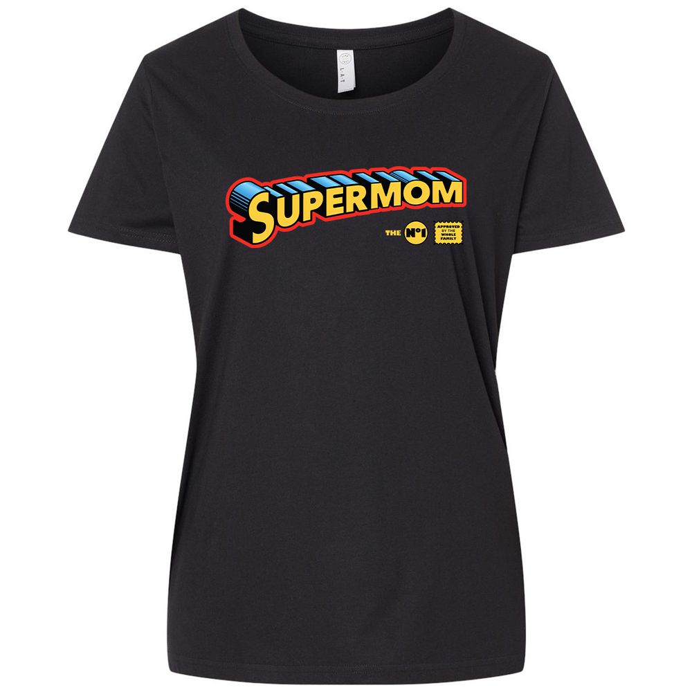 Ladies Curvy Jersey - 7ZS5Q3WQ - Blended Black - 1