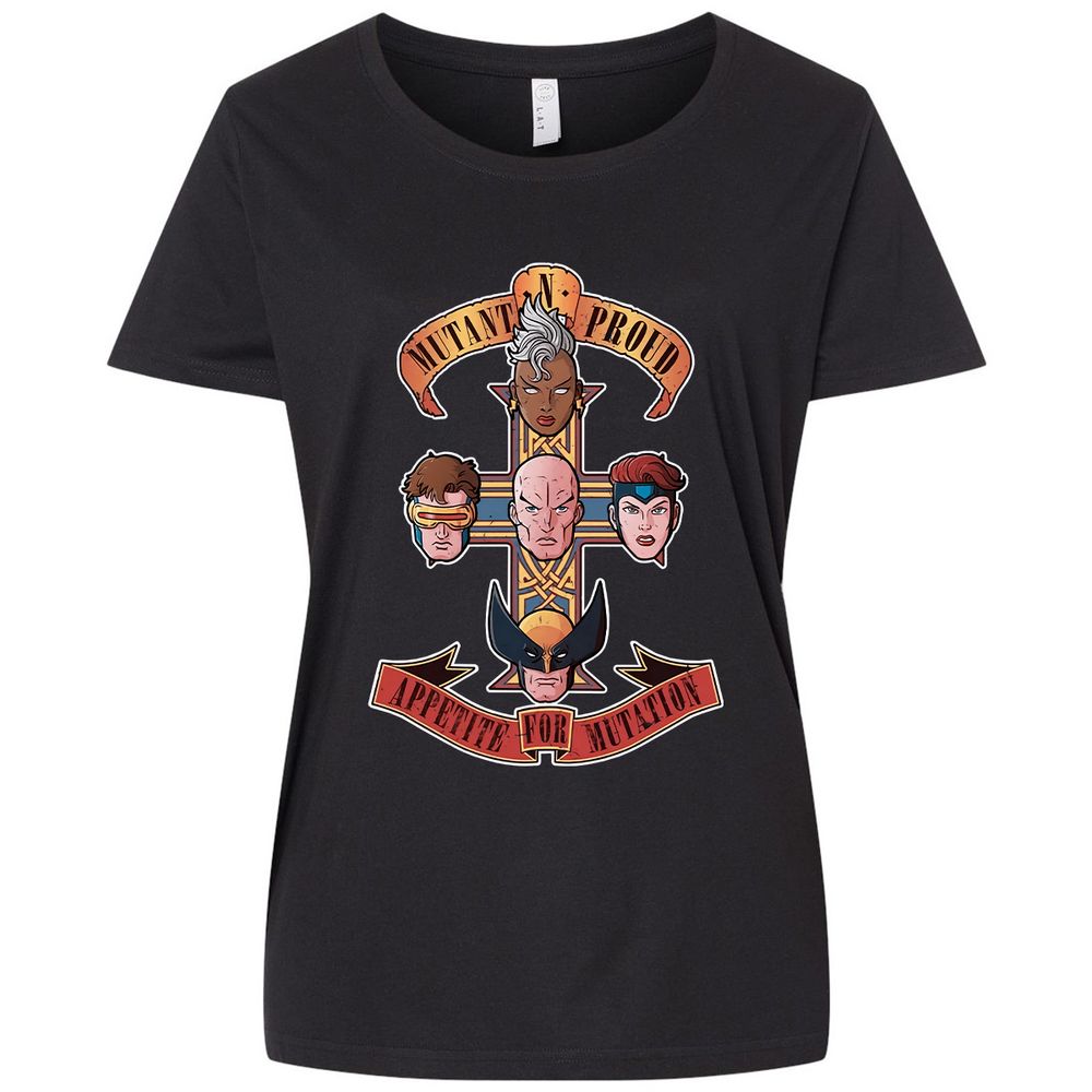 Ladies Curvy Jersey - 69HQYBRP - Blended Black - 1