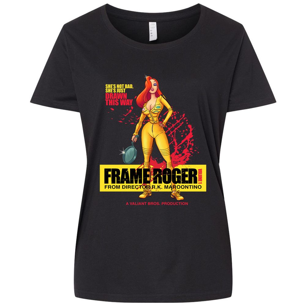 Ladies Curvy Jersey - LZDP9KMJ - Blended Black - 1