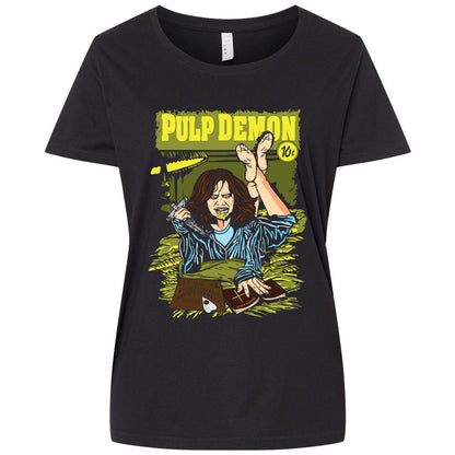 Ladies Curvy Jersey - VCTTKM6M - Blended Black - 1