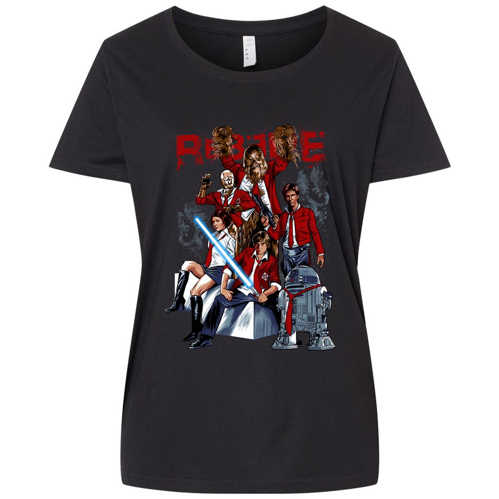 Ladies Curvy Jersey - URNN7JGH - Blended Black - 1