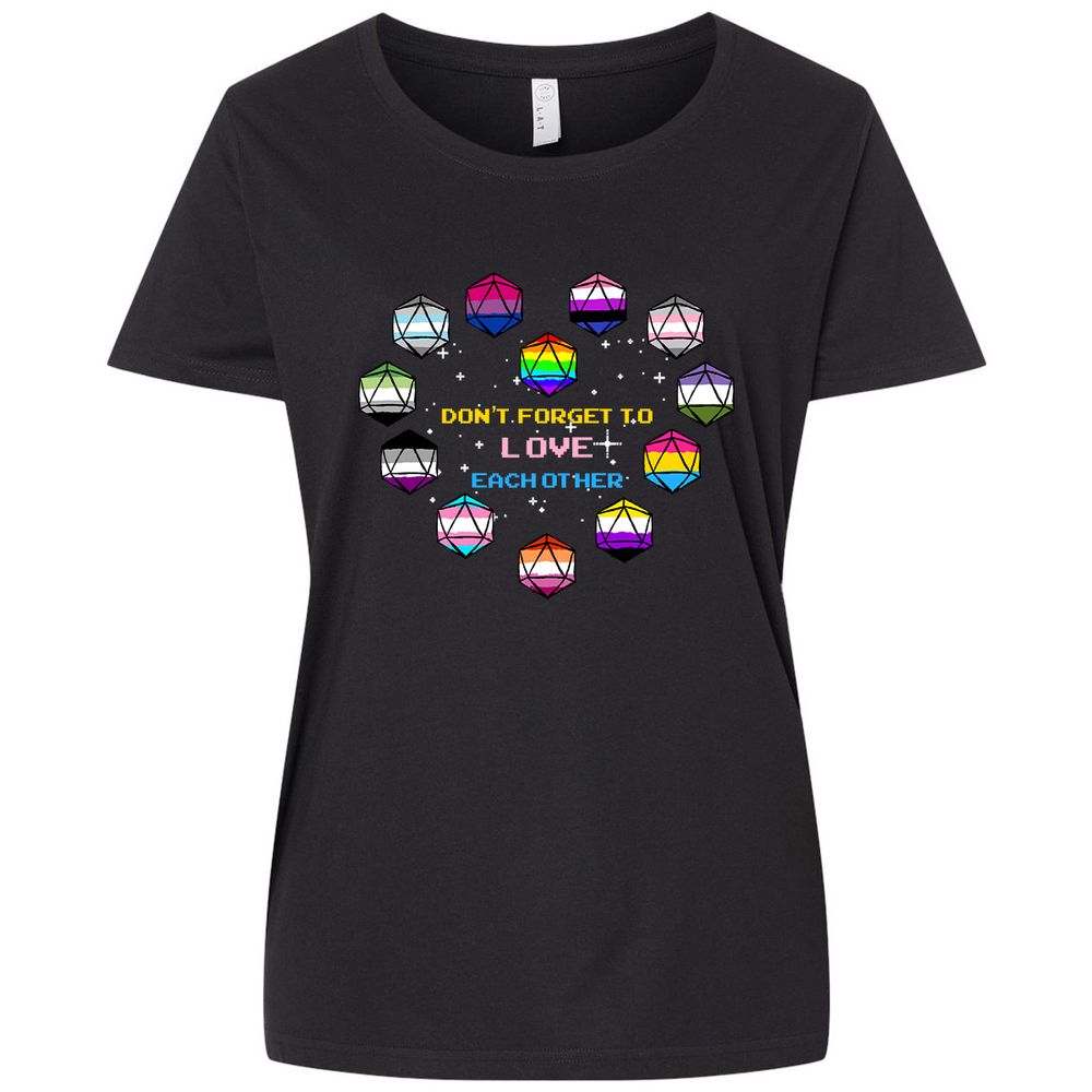 Ladies Curvy Jersey - 71YZVSRX - Blended Black - 1