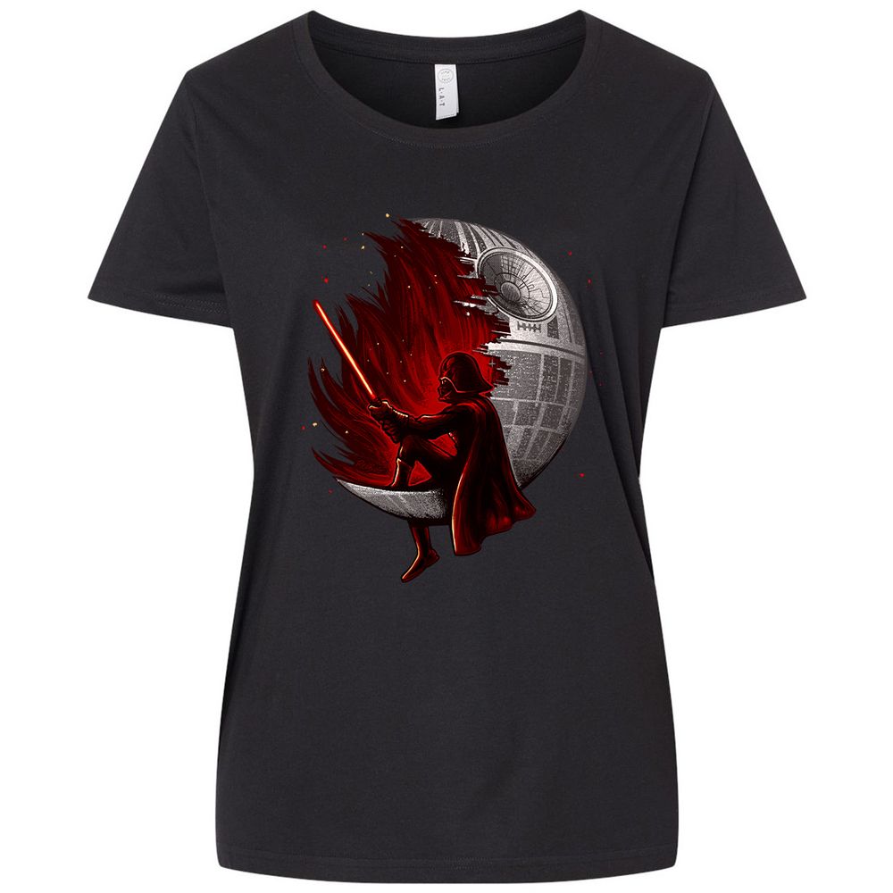 Ladies Curvy Jersey - V5KWUL3M - Blended Black - 1