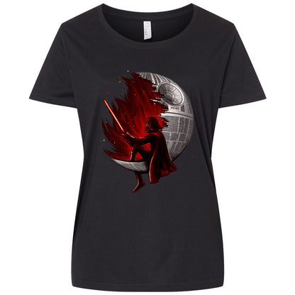 Ladies Curvy Jersey - V5KWUL3M - Blended Black - 1