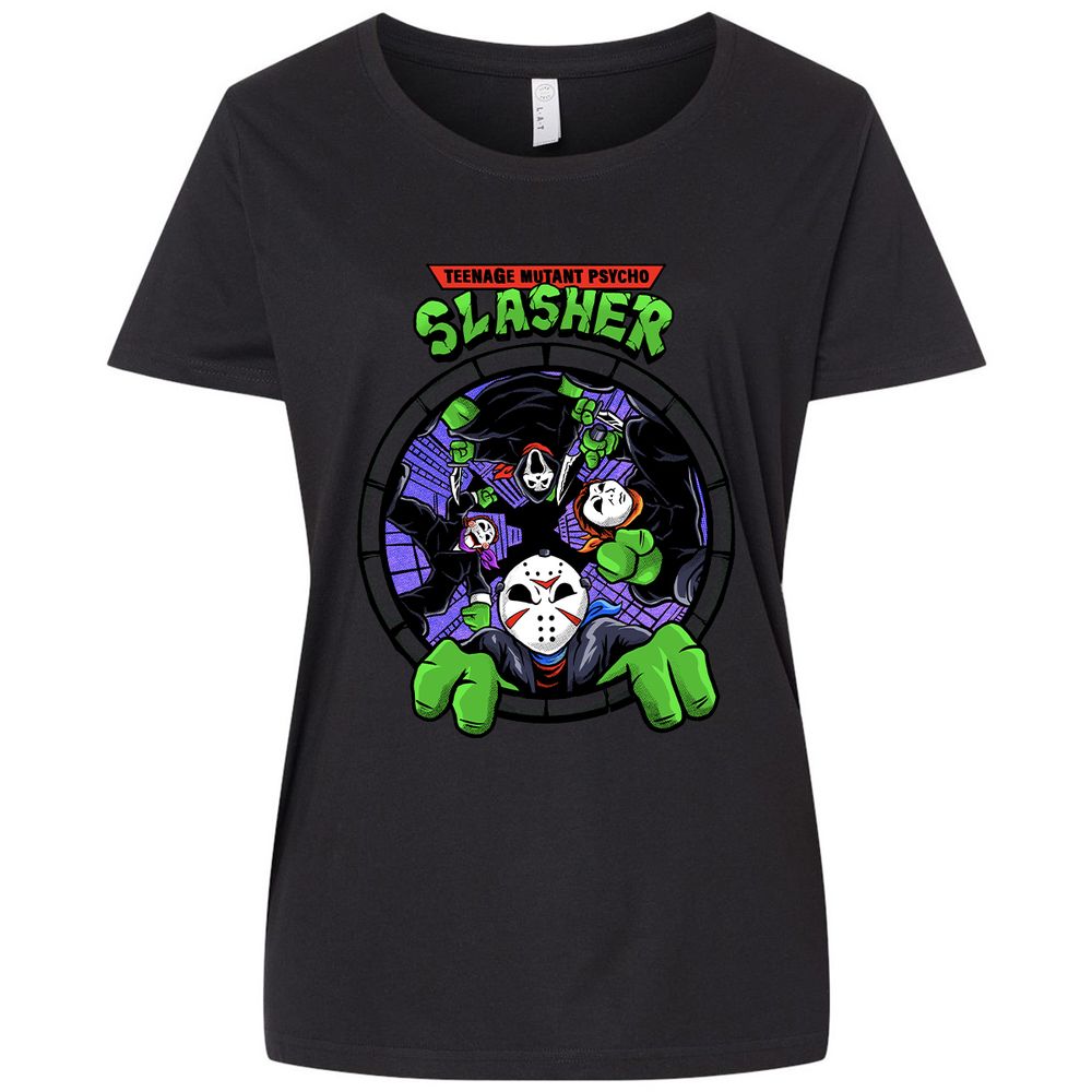 Ladies Curvy Jersey - QU2UHAH7 - Blended Black - 1