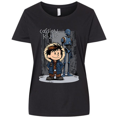 Ladies Curvy Jersey - RURYCZ3S - Blended Black - 1