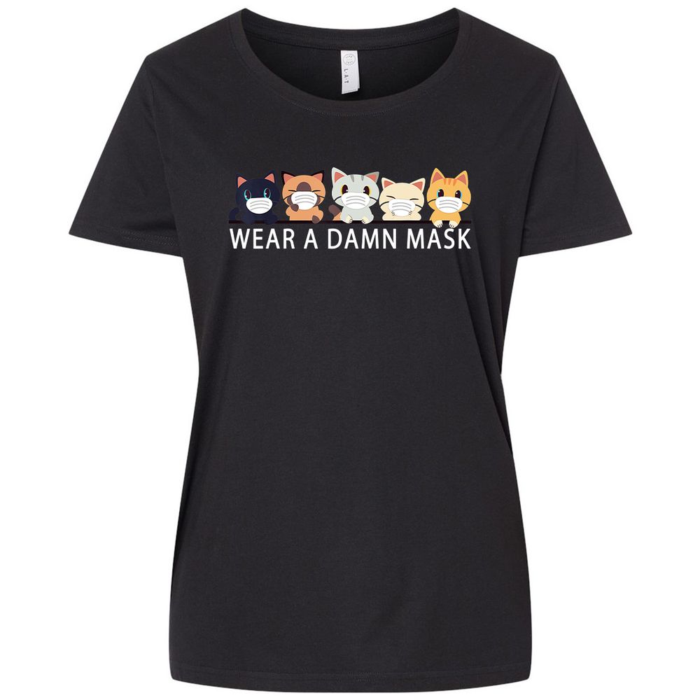 Ladies Curvy Jersey - 83ULQL8Z - Blended Black - 1